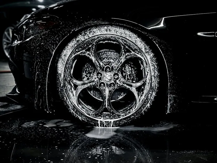 wheel detail after cleaning