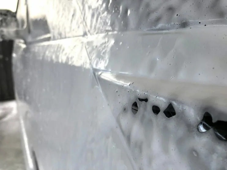 PPF edge on a front wing, close